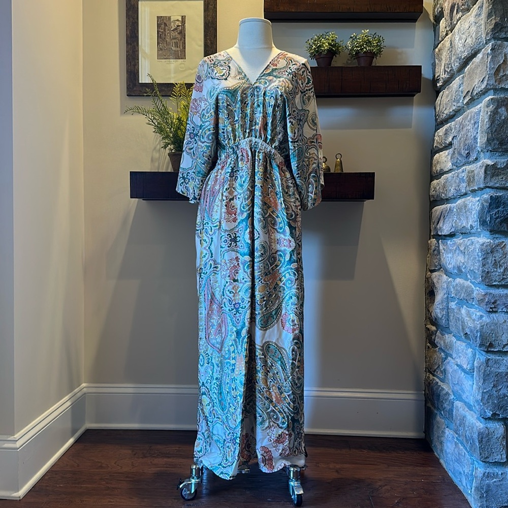 JS MILLENIUM WOMEN’S LONG PAISLEY DRESS
